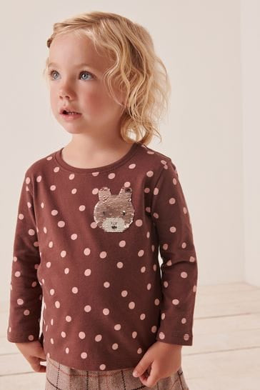 Next
SEQUIN - Long sleeved top - brown bunny