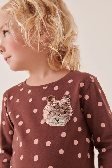 Next
SEQUIN - Long sleeved top - brown bunny